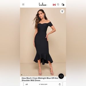 Lulus Off the Shoulder Midi Dress